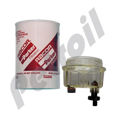 B32005 B32005 RACOR Filtro/Sep S3205 (30mic)                        RK 30051 Drain bowl / cup