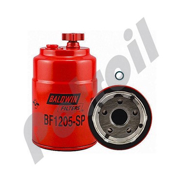 BF1205-SP Filtro Combustible Baldwin Roscado c/drenaje c/puerto Ford  E7HZ9N184B E8HT9J288AA flujo inverso FS19944 33805 P550088