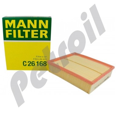 C26168 Filtro Aire Mann Volkswagen 25062055 Passat 2.0 / 2.8 / 1.8T  Audi A4 A6 058133843 MK5107