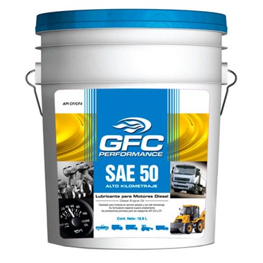 CF50P Lubricante GFC API CF Monogrado W50 Paila 19L 5gal