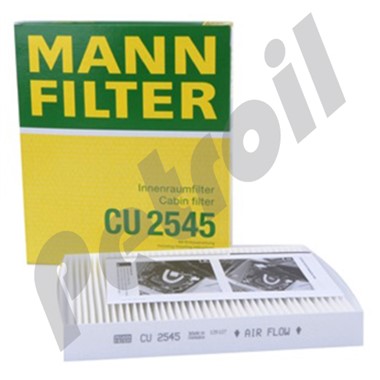 CU2545 Filtro Aire Cabina MannVolkswagen Polo Fox CrossFox  6Q0819653
