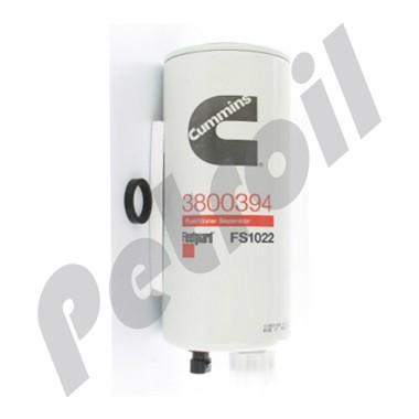 FS1022 Filtro Fleetguard Comb. Roscado c/drenaje Cummins 3800394  Case J800394 BF1272-SPS 33422