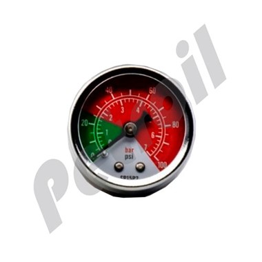 P579715 P579715 Donaldson Engine & Vehicle (USA) Pressure Gauge 1/8"  NPT 0-100 PSI O.D. 1.64"