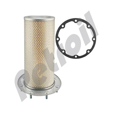 PA1670 Filtro Aire Interno Baldwin Estandar Caterpillar 2S1287  c/tapa apernada (8 pernos) P158663 42046 AF340