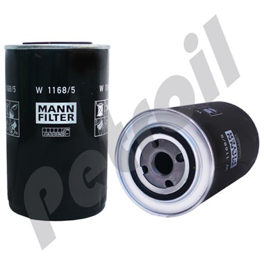 W1168/5 Filtro Aceite MANN Original Mercedes Camion 1720 (OM366LA)  Autobuses A0031843301 B309 L1747 PSL301 51747